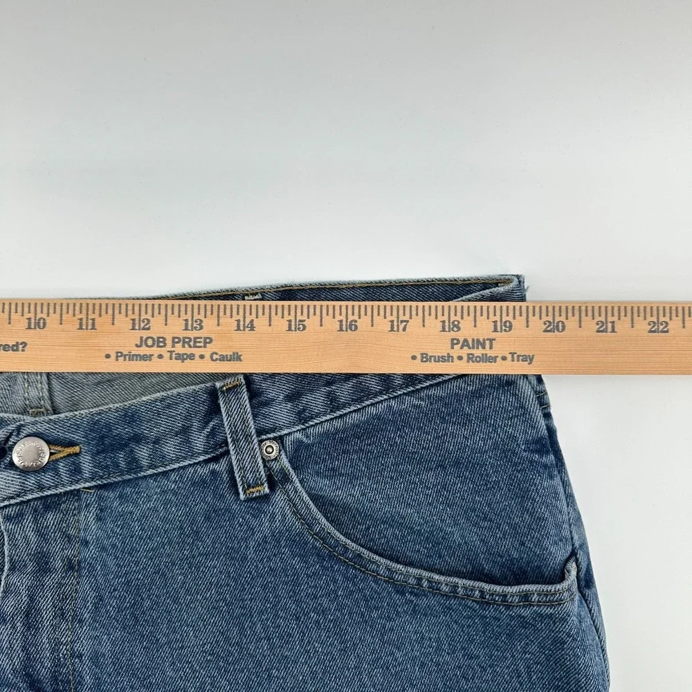 Wrangler Straight Jeans Mens 40x30 Blue Denim Relaxed Fit‎ High Rise 5-Pocket